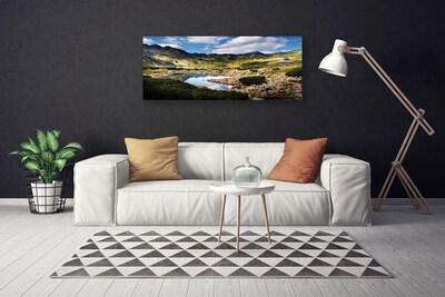Quadro canvas Paisagem de lago de montanha