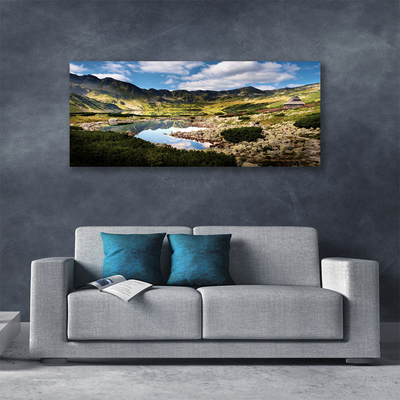 Quadro canvas Paisagem de lago de montanha