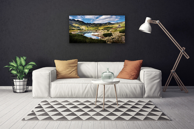 Quadro canvas Paisagem de lago de montanha