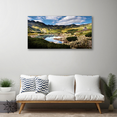 Quadro canvas Paisagem de lago de montanha
