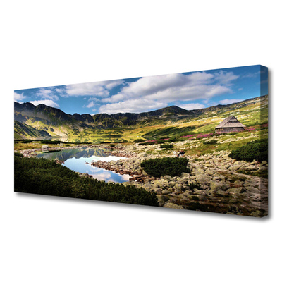 Quadro canvas Paisagem de lago de montanha