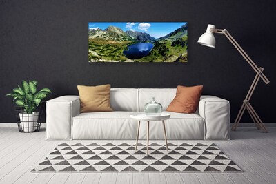 Quadro em tela Paisagem de lago de montanha