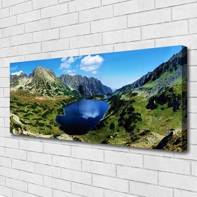 Quadro em tela Paisagem de lago de montanha