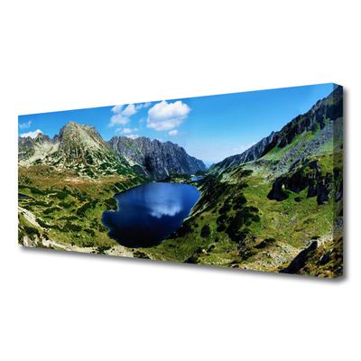 Quadro em tela Paisagem de lago de montanha