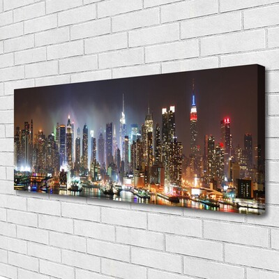 Quadro em tela Arranha-céus Casas da Cidade