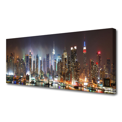 Quadro em tela Arranha-céus Casas da Cidade