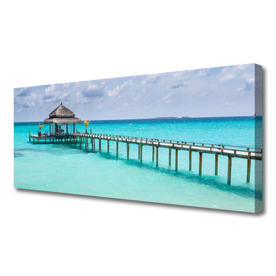 Quadro em tela Arquitetura da Ponte Marítima