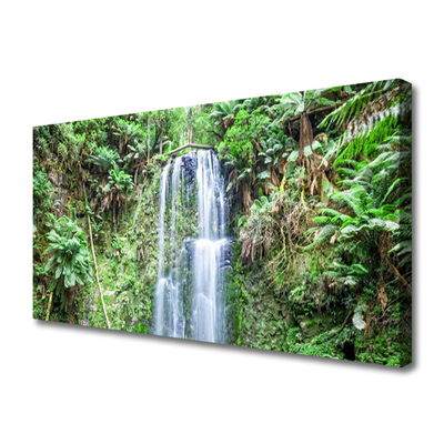 Quadro em tela Cachoeira Árvores Natureza
