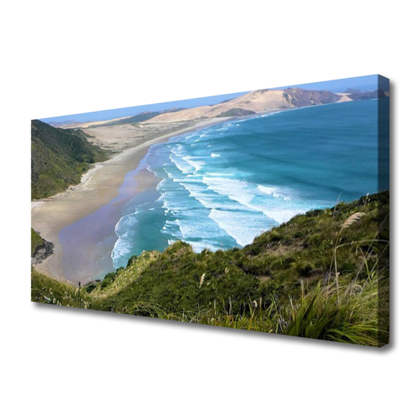 Quadro em tela Paisagem de praia e mar