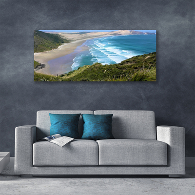 Quadro em tela Paisagem de praia e mar