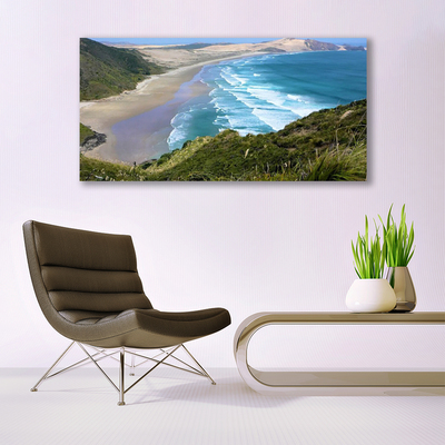 Quadro em tela Paisagem de praia e mar