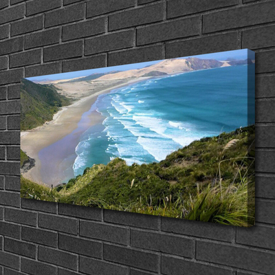 Quadro em tela Paisagem de praia e mar