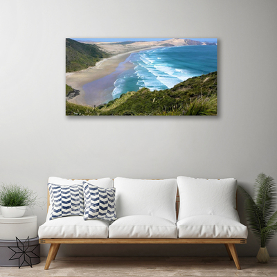 Quadro em tela Paisagem de praia e mar
