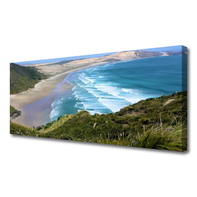 Quadro em tela Paisagem de praia e mar