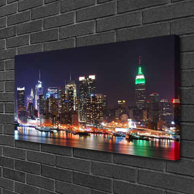 Quadro em tela Arranha-céus Casas da Cidade