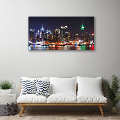 Quadro em tela Arranha-céus Casas da Cidade