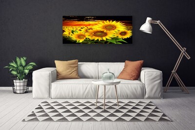 Quadro canvas Planta de flor de girassol