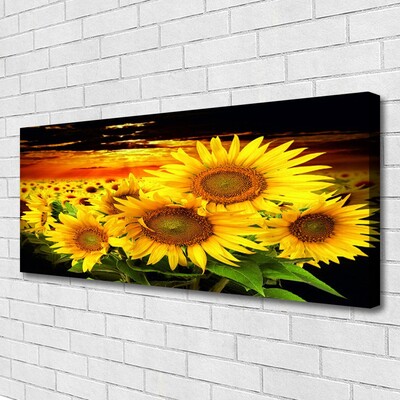 Quadro canvas Planta de flor de girassol