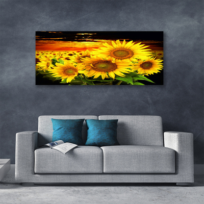 Quadro canvas Planta de flor de girassol