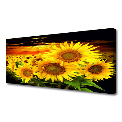 Quadro canvas Planta de flor de girassol