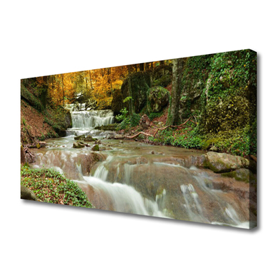 Quadro em tela Cachoeira Floresta Natureza