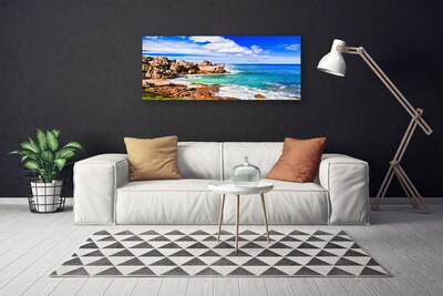 Quadro canvas Paisagem marinha de Beach Rocks