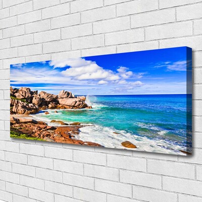 Quadro canvas Paisagem marinha de Beach Rocks