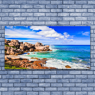 Quadro canvas Paisagem marinha de Beach Rocks