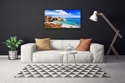 Quadro canvas Paisagem marinha de Beach Rocks