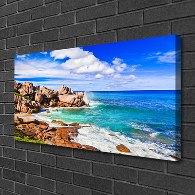 Quadro canvas Paisagem marinha de Beach Rocks