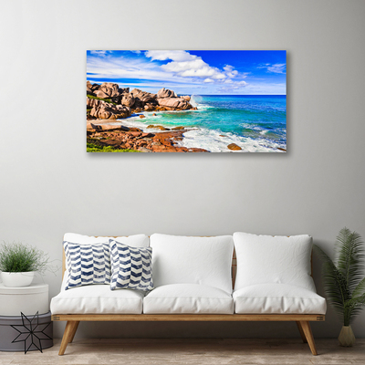 Quadro canvas Paisagem marinha de Beach Rocks