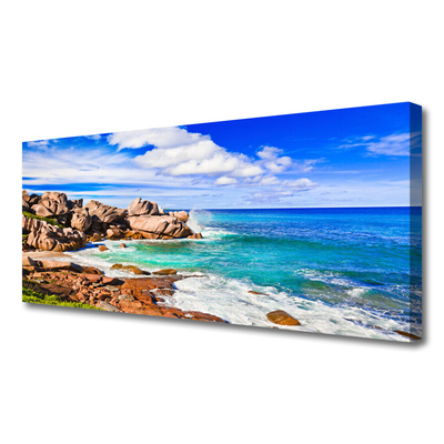 Quadro canvas Paisagem marinha de Beach Rocks