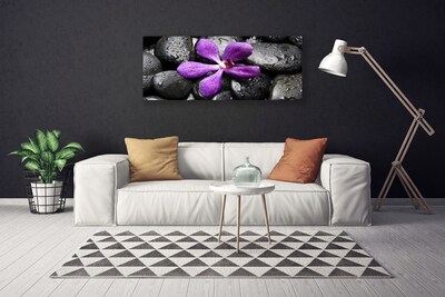 Quadro em tela Arte em Pedras de Flores