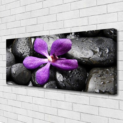 Quadro em tela Arte em Pedras de Flores