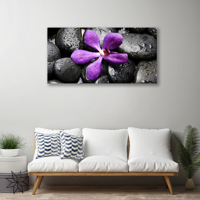 Quadro em tela Arte em Pedras de Flores