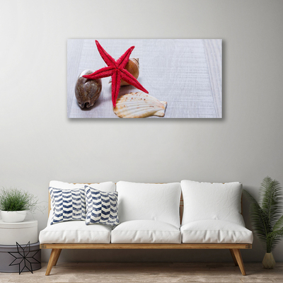 Quadro canvas Arte de conchas de estrelas do mar