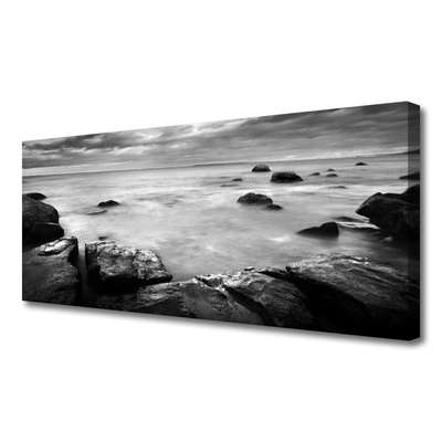 Quadro em tela Paisagem do Mar Rochoso