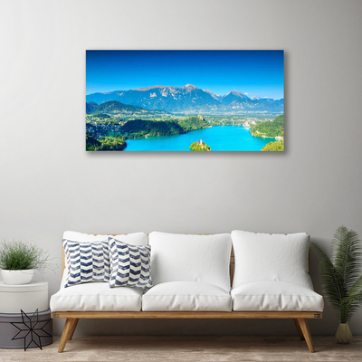 Quadro canvas Paisagem de lago de montanha