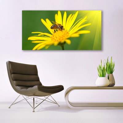 Quadro em tela Abelha Flor Natureza