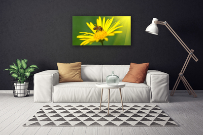 Quadro em tela Abelha Flor Natureza