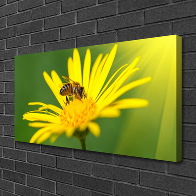 Quadro em tela Abelha Flor Natureza
