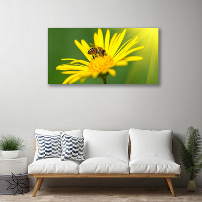 Quadro em tela Abelha Flor Natureza
