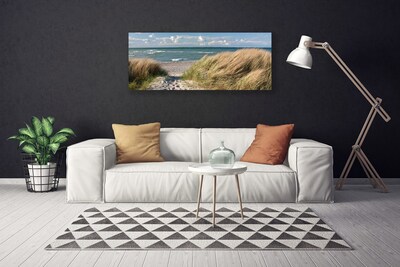 Quadro em tela Paisagem de ervas marinhas de praia