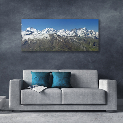Quadro canvas Paisagem de montanhas e neve