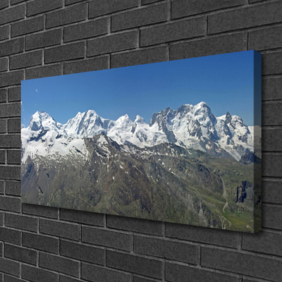 Quadro canvas Paisagem de montanhas e neve