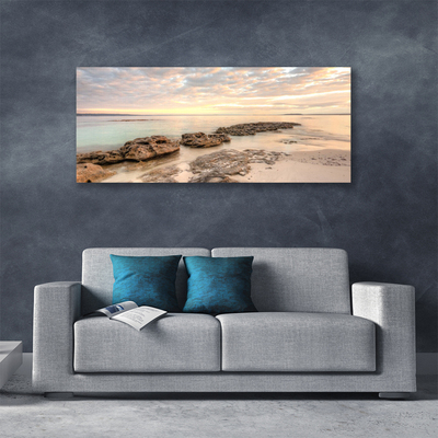Quadro em tela Paisagem de praia e mar