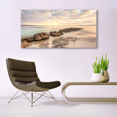 Quadro em tela Paisagem de praia e mar