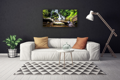 Quadro em tela Cachoeira Floresta Natureza Riacho