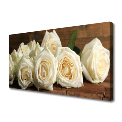 Quadro canvas Planta de flores rosas