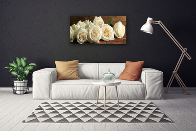 Quadro canvas Planta de flores rosas